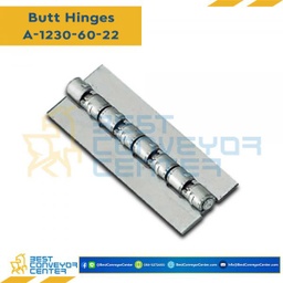 A-1230-60-22 บานพับเหล็ก ขนาด 22×60 mm. หนา 1.2 mm.