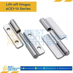 A-1310L บานพับแบบถอดได้เหล็กชุบซิงค์ ขนาด 36×52 mm. หนา 1.5 mm.