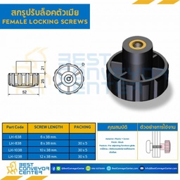 LK-1238 สกรูปรับล็อคตัวเมีย M12x38 mm.