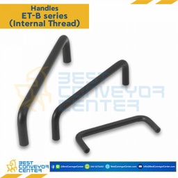 ET-4010180B มือจับเหล็กเคลือบสีดำ ขนาด 180 mm.